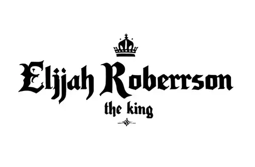 "Elijah Roberson the king" tattoo design idea