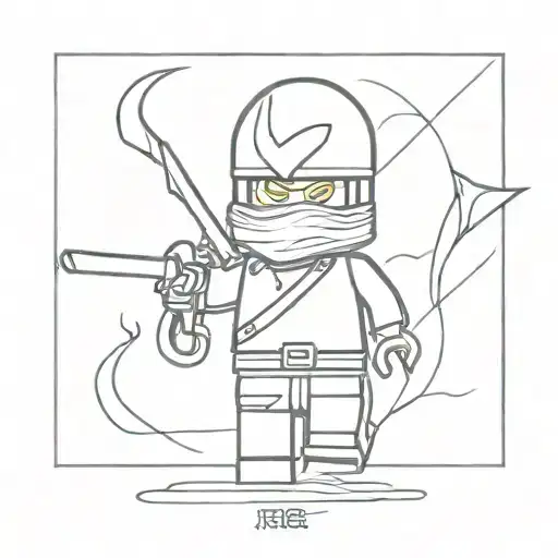 Ninjago season 1 jay tattoo design idea