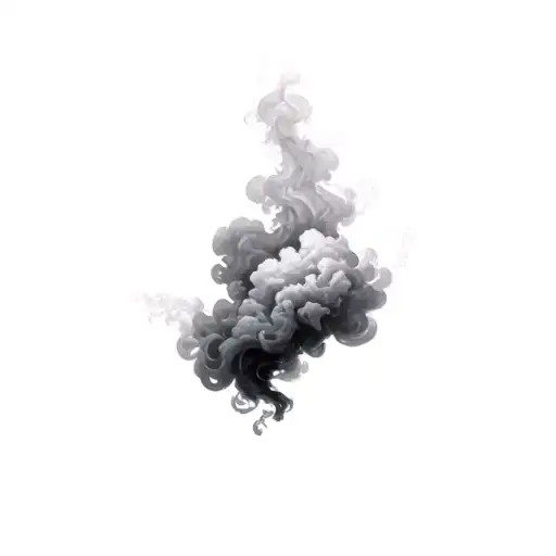 Filler Clouds and Smoke tattoo design idea