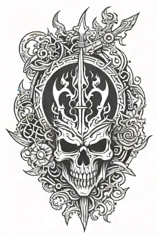 Logo Khorne tattoo design idea