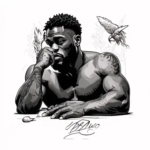 Bnwo ♠️✊🏿 big black cock, beta, no white boy laying tattoo design idea