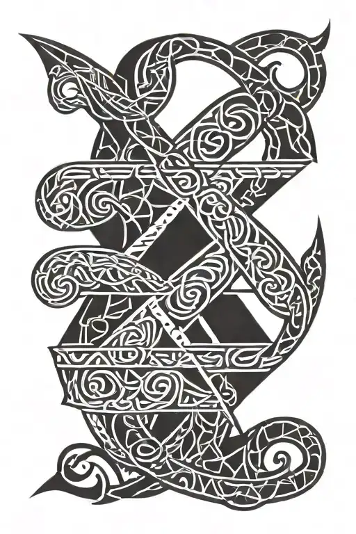 minnesota viking runes tattoo design idea