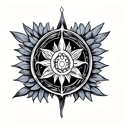 to new beginnings and protection symbol tattoo design idea