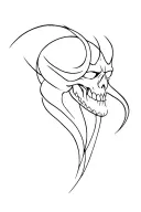 Hades bident tattoo design idea