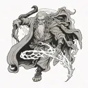 Gandalf and balrog tattoo design idea