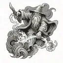 Gandalf and balrog tattoo design idea