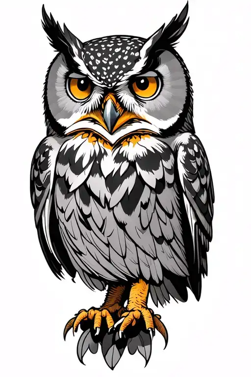 owl tattoo design idea