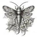 Katydid tattoo design idea