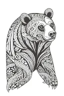 gay bear wearing tattoo design idea