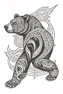 gay bear wearing tattoo design idea