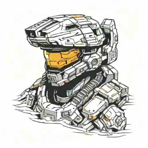 117 halo infantry tattoo design idea