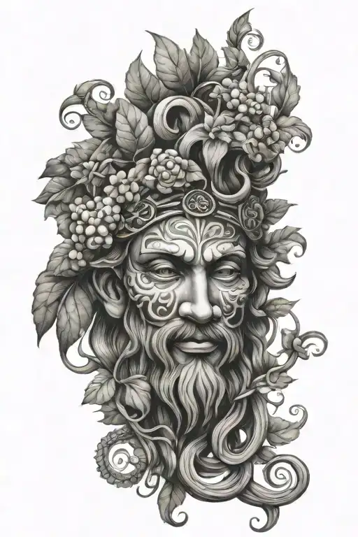 dionysus tattoo design idea