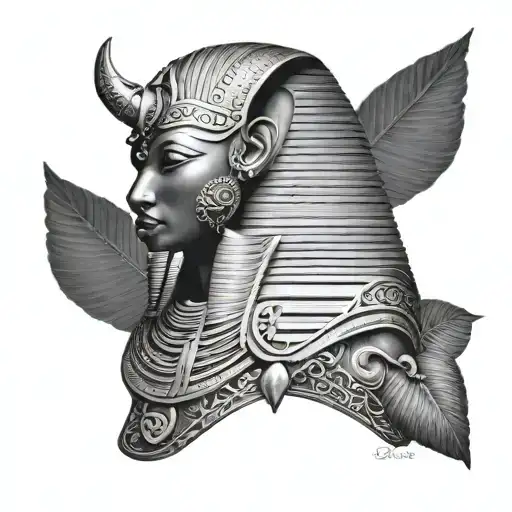black Egyptians tattoo design idea