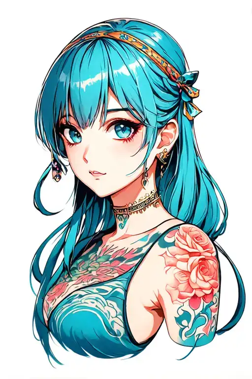 anime tattoo design idea
