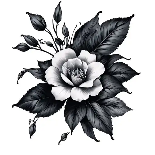 Cleavage tattoo design idea