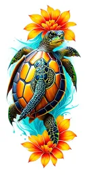 turtle tattoo design idea
