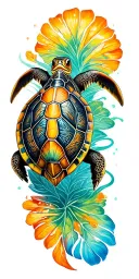turtle tattoo design idea
