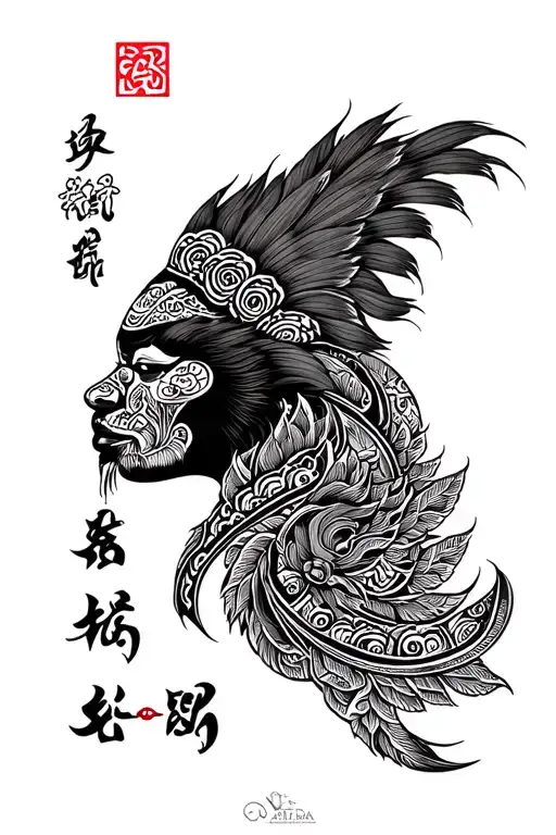 Hmong tattoo Using Last Name tattoo design idea