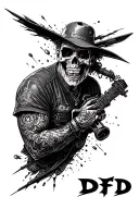 DFD and adrenaline junkie tattoo design idea