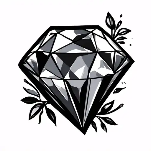 Diamond Inside tattoo design idea