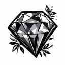 Diamond Inside tattoo design idea