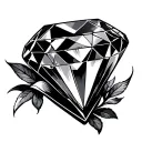 Diamond Inside tattoo design idea