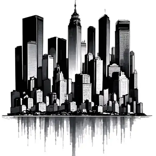 Nyc Skyline tattoo design idea