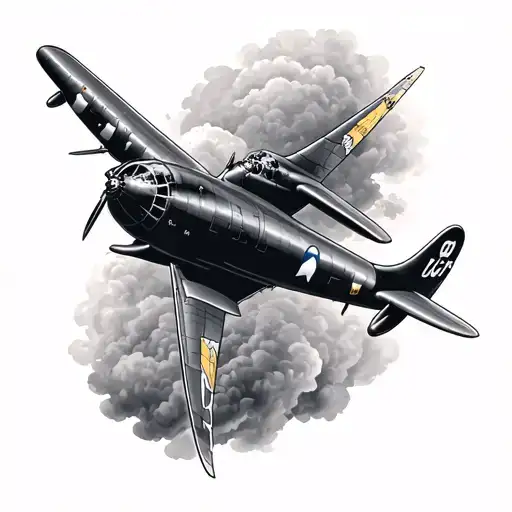 Lancaster Bomber tattoo design idea