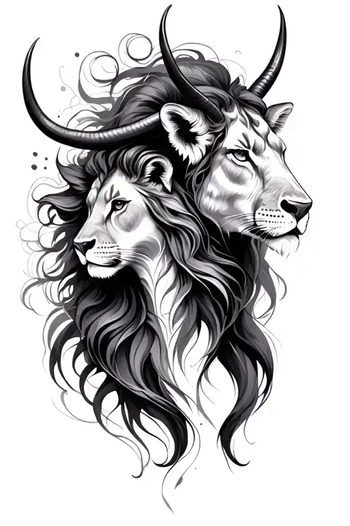 feminine Leo and Taurus tattoo tattoo design idea