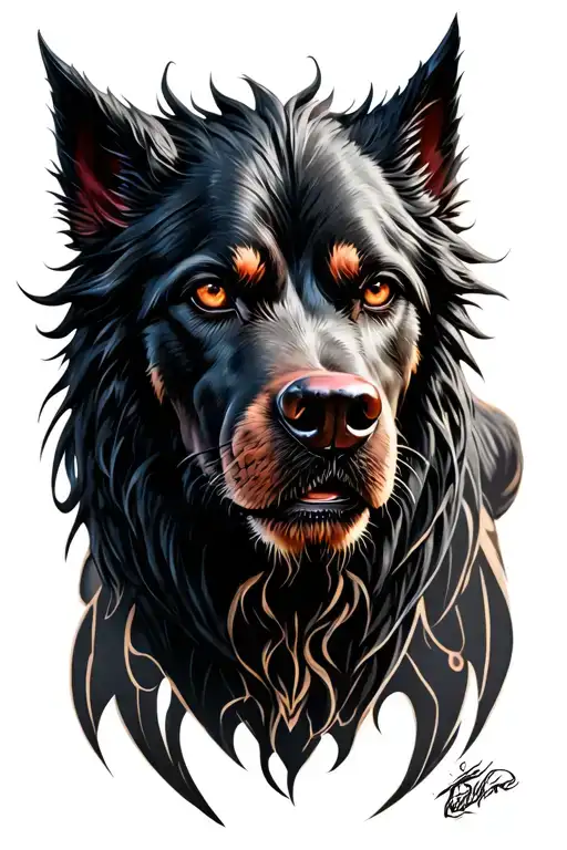 cerberus tattoo design idea