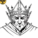 king Baldwin IV masked tattoo design idea