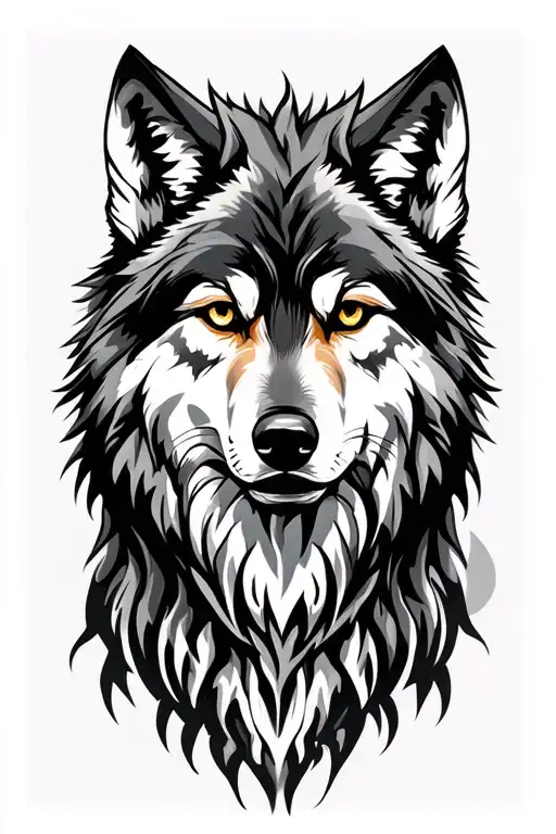 Dacian Wolf tattoo design idea