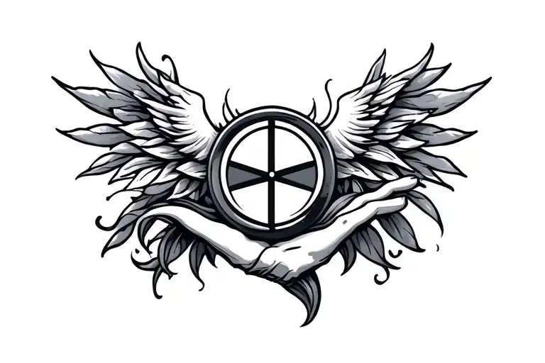 patience and trust the process assistant symbol tattoo design idea