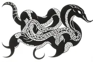 snake named Aaron tattoo design idea