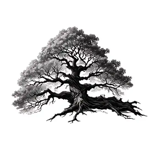 XXXTentacion's, leafless tree tattoo design idea