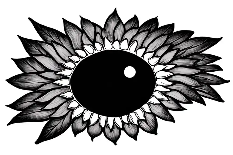 sexy hennah sun tattoo design idea