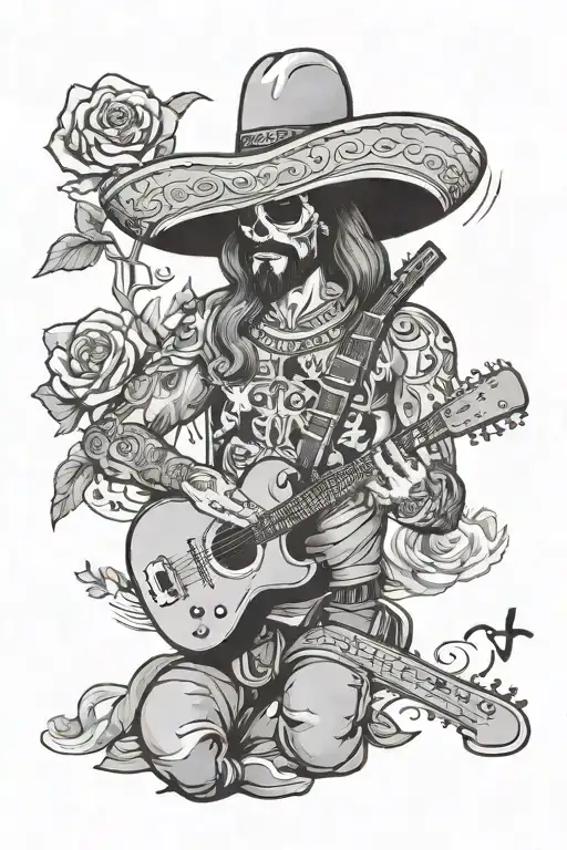 I’m mexican and american I’m a libra I play guitar I like sports I’m nice and genuine tattoo design idea