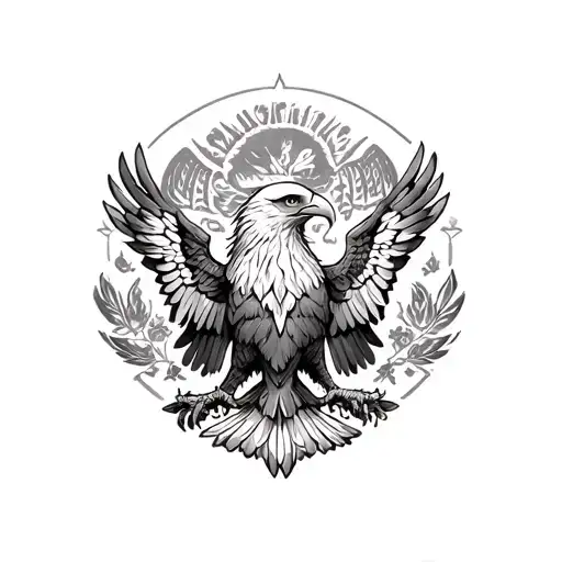 mexican eagle tattoo design idea