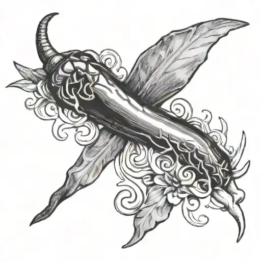 red hot chili peppers tattoo design idea