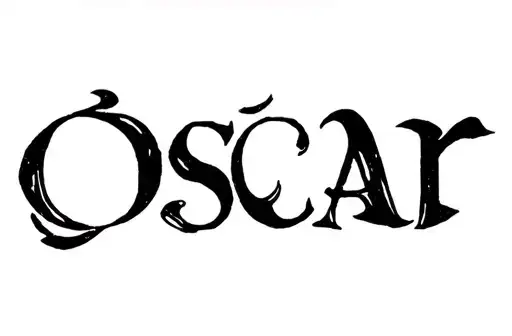 "Oscar" tattoo design idea