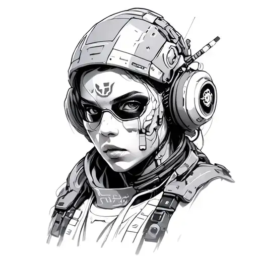 Cyberpunk Edgerunner tattoo design idea