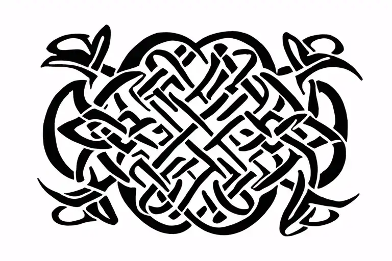 celtic knots tattoo design idea
