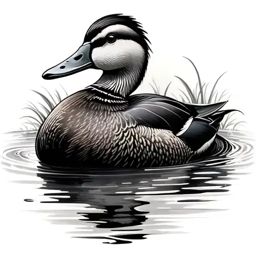 Mallard Duck tattoo design idea