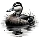 Mallard Duck tattoo design idea