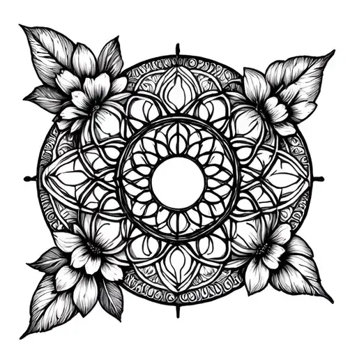 Tree of life + flower of life + mandala tattoo design idea