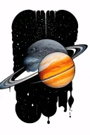 Uranus tattoo design idea