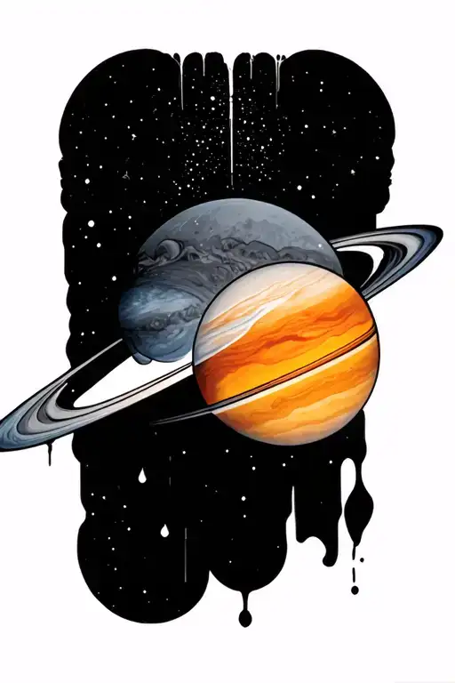 Uranus tattoo design idea