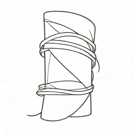 bandage tattoo design idea
