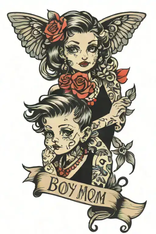 boy mom tattoo tattoo design idea