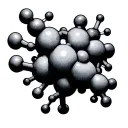 lsd molecule tattoo design idea